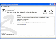 Recovery for Works Database screenshot